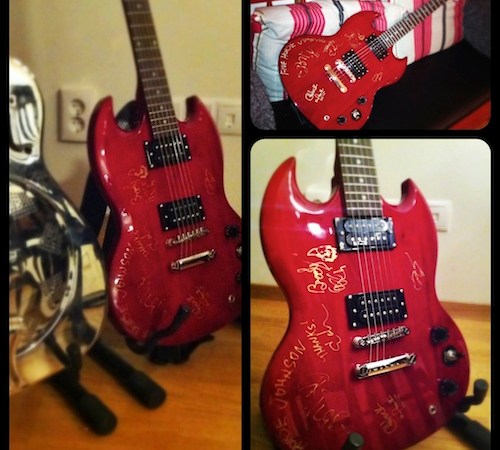 Epiphone SG Special signerad av Five Horse Johnson