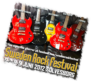 Faksimil: Tävling av signerade gitarrer